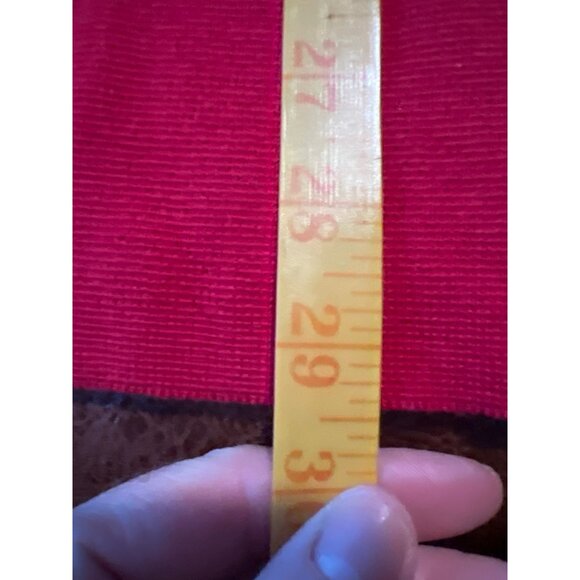 Chicos Red Sleeveless Open-Front Vest Size L Cotton Rayon Blend - Picture 4 of 7